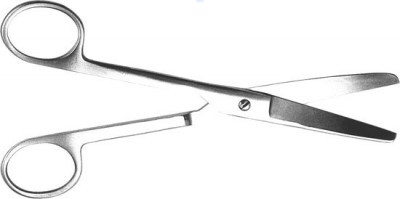 Ножницы медицинские тупоконечные, вертикально - изогнутые, 170 мм.Н-4