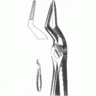 Щ-181 Щипцы со средними губками для удаления корней зубов верхней челюсти № 51.