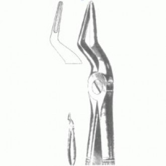 Щ-182 Щипцы с узкими губками для удаления корней зубов верхней челюсти № 51А .